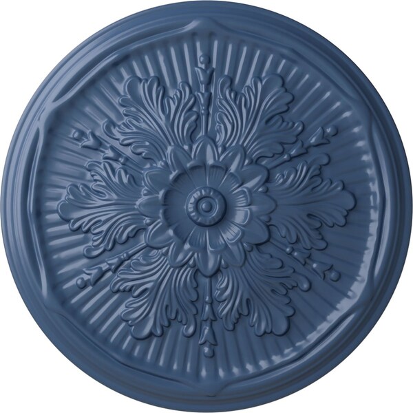 Ekena Millwork Luton Ceiling Medallion (Fits Canopies up to 3 1/2"), Hand-Painted Americana, 21"OD x 2"P CM21LUAMF - main